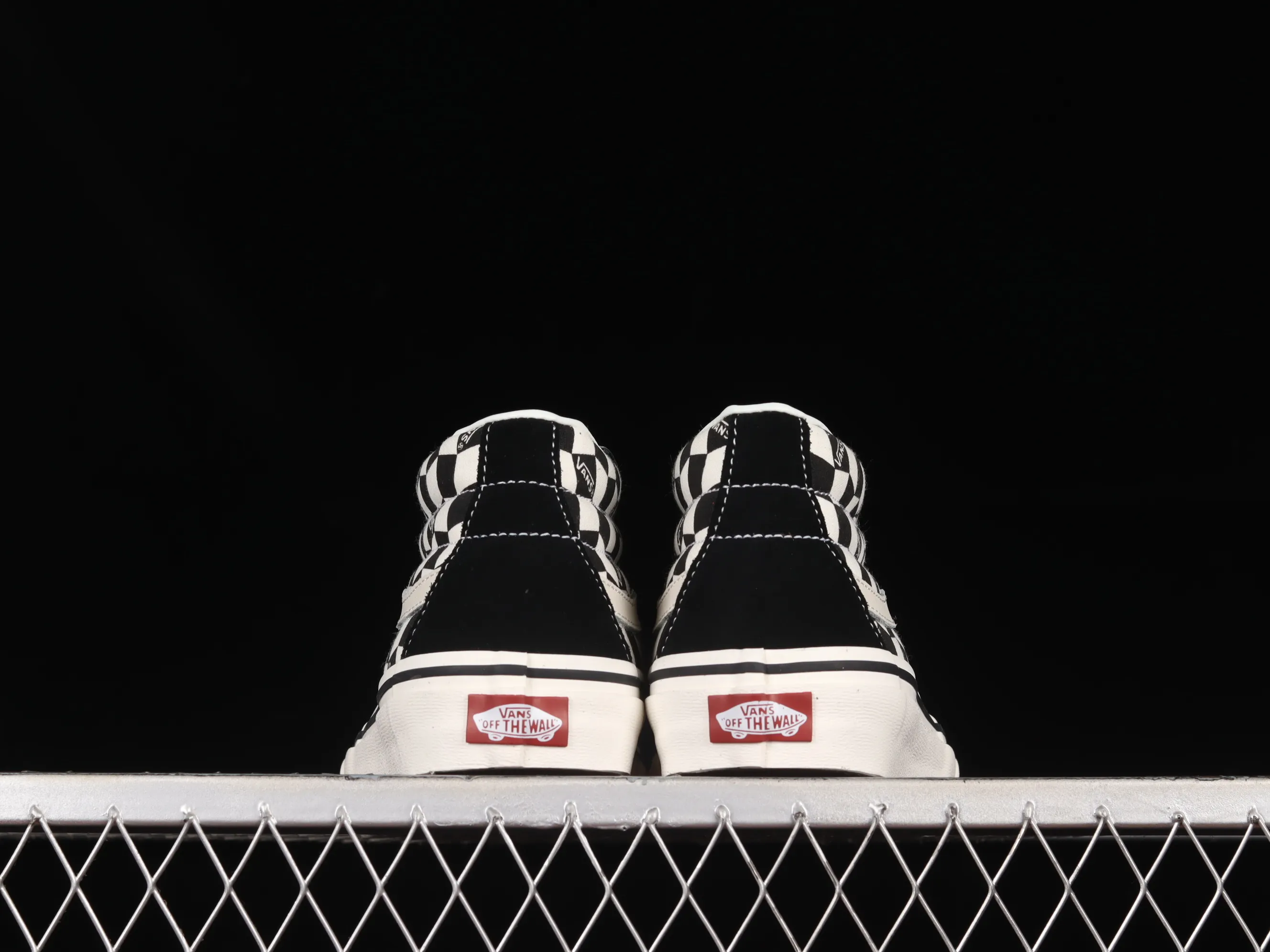 All categories Vans Vans series Vans Mid Vans China Vans Sk8-Mid Vans official black and white checkerboard Chinese casual sneakers VN0A391FJB2